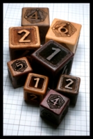 Dice : Dice - 6D - Elderwood Academy Wood Dice - Private Sale Sept 2016